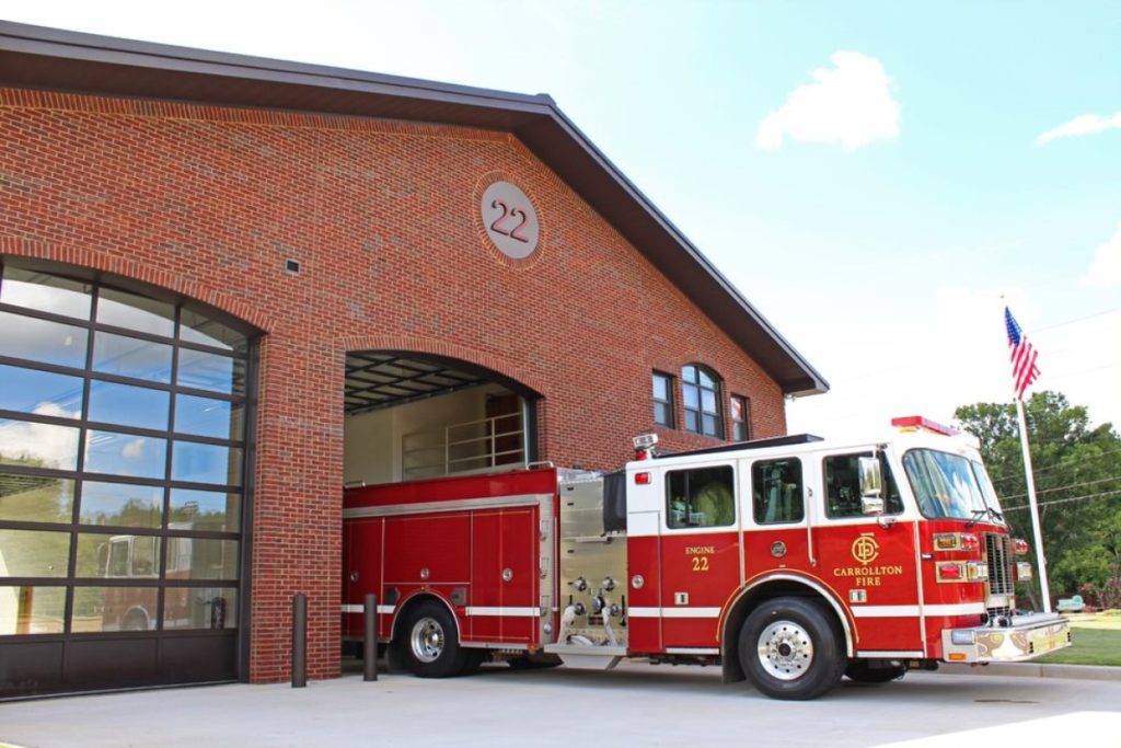 chad valley wooden police and fire station