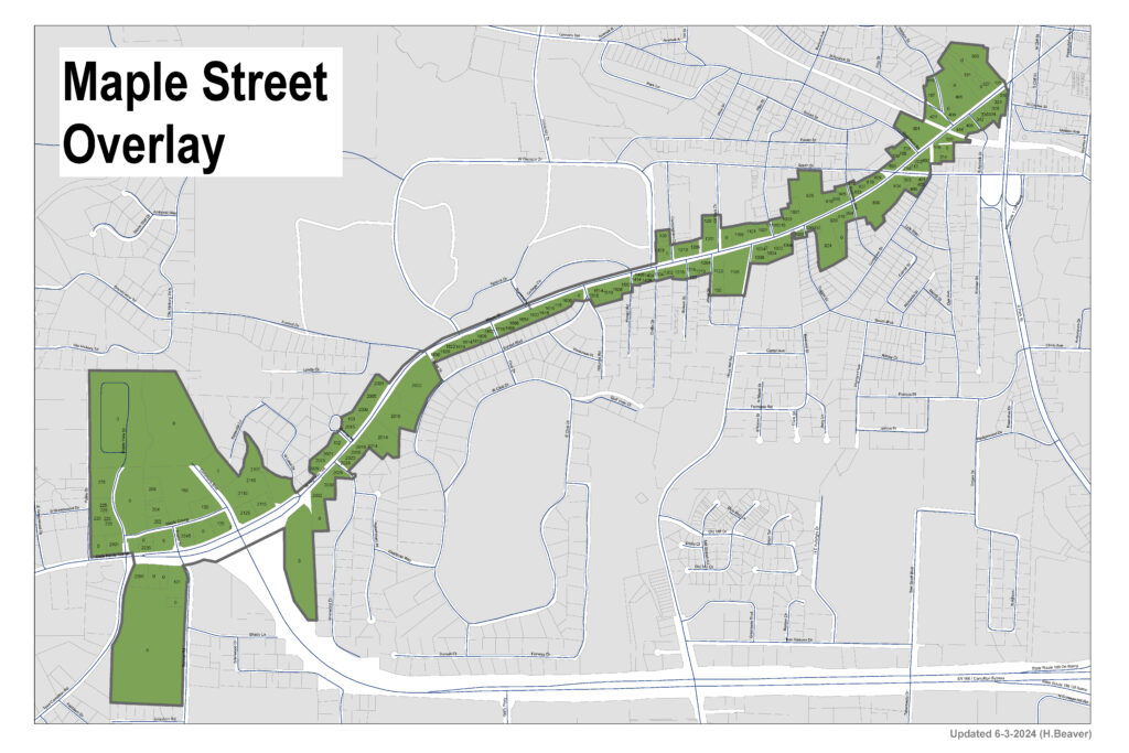 Maple Street Overlay Map