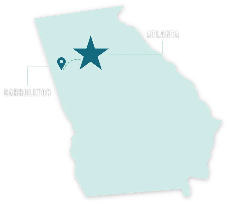 carrollton georgia atlanta proximity